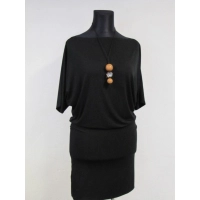 Sukienka Annie z podwójnym dołem - rękaw 3/4 kimono